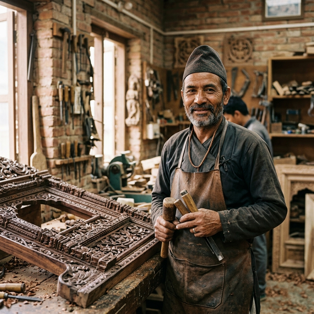 Dhan Kumar Rai — Carving