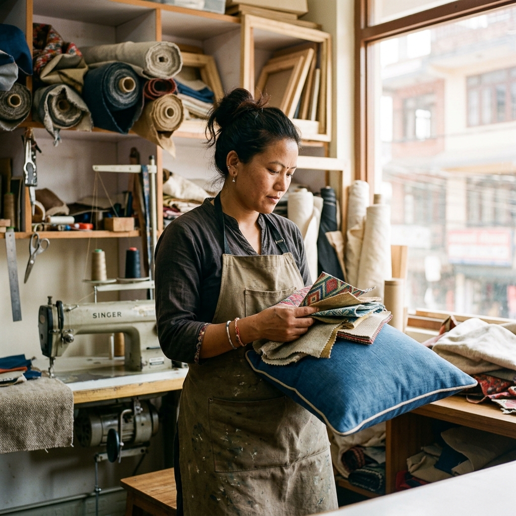 Sunita Maharjan — Upholstery and cutting